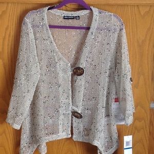 Mesh cardigan